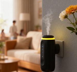 Difusor de Aroma Eléctrico Inteligente sin Agua, Controlado por Aplicación, 100 ml, Plástico, Máquina de Fragancia de Aceites Esenciales para el Hogar, Enchufe de Pared - Product Image 5