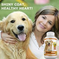 Curcuma incroyable pour chiens, curcumine, antioxydant pour animaux de compagnie, élimine les douleurs articulaires et l'inflammation, 120 comprimés à mâcher, sans gluten, sans arachides, sans soja