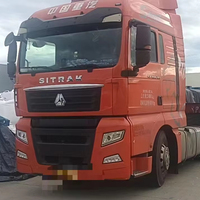 Camion tracteur HOWO d'occasion, configuration 6x4, moteur diesel Weichai G7 >450HP, émission EURO 5, transmission automatique à 8 vitesses, 21-30T