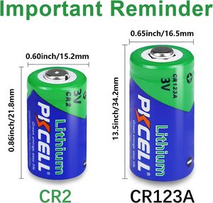 Piles primaires au lithium Cr2 900 mAh, au dioxyde de manganèse - Product Image 2