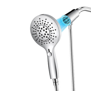 Soffione <span class=keywords><strong>doccia</strong></span> portatile in ABS di alta qualità con 3 modalità di spruzzo, aggancio magnetico, tubo da 60 pollici, Power Flush per case a bassa pressione - Product Image 2