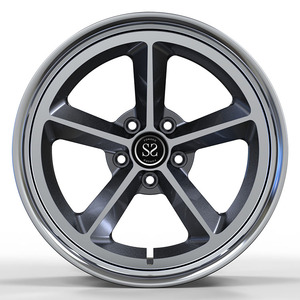 Rines Clásicos Forjados a Medida de 2 Piezas en Color Gris Metálico de 18'', 19'', 20'' y 21'' para <span class=keywords><strong>Ford</strong></span> <span class=keywords><strong>Mustang</strong></span> - Product Image 3