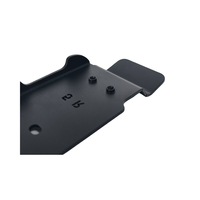 Support de montage en acier noir thermolaqué sur mesure ERI OEM, pièces en tôle