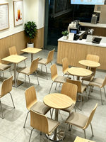 Meubles de restaurant modernes et minimalistes en bois massif personnalisables à fixer au mur pour les salons de thé, les cafés, les banquettes, les tables et les chaises