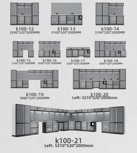 Modular hội thảo công cụ tủ nhà máy nhà để xe Thép công cụ hộp lưu trữ tủ lớn kết hợp công cụ tủ nhà để xe bàn làm việc - Product Image 5