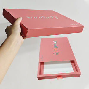 Caja de embalaje cosmético de papel revestido Rosa extraíble de alta calidad personalizada con logotipo de plata en relieve de laminación mate para crema facial - Product Image 1