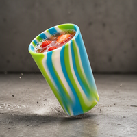 Gobelet en silicone léger, incassable, matériau en silicone de qualité alimentaire, base stable, gobelet à eau portable