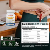 Capsules Détox Certifiées GMP à Marque Blanche, Formule Naturelle Brûle-Graisse pour le Soutien Abdominal, Formule à Base de Plantes, Fournisseur OEM ODM