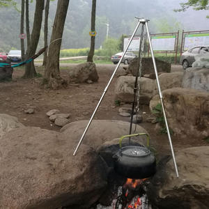 Cafetière portable, théière 1,2 L, ultralégère, pour le camping, les pique-niques, l'extérieur, avec poignée verte - Product Image 4