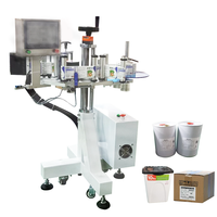 Machine automatique d'étiquetage latéral FK836, distributeurs d'étiquettes autocollantes pour boîte en Carton avec convoyeur