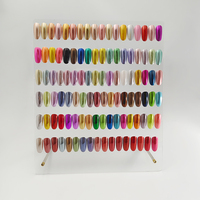 Poudre magique miroir OEM personnalisée 108 couleurs, super brillante, or titane, colorée, 0,4 g, effet miroir, poudre pour nail art DIY