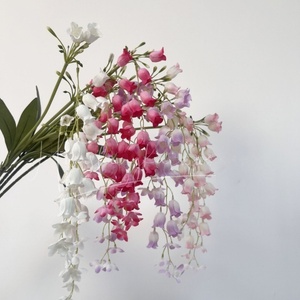 Flores colgantes de campanillas artificiales de seda hechas a mano de 110 cm de alto al por mayor para Navidad, Año Nuevo chino - Product Image 1