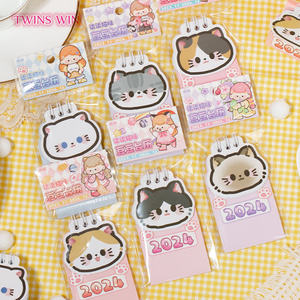 Dessin animé chat haricot bureau <span class=keywords><strong>calendrier</strong></span> Mini <span class=keywords><strong>calendrier</strong></span> <span class=keywords><strong>lunaire</strong></span> Table décoration petit cadeau 452 - Product Image 2