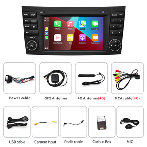 HFMidia Radio Android 7 pouces GPS CarPlay pour Mercedes Benz Classe E W211 E200 E220 E300 E350 E240 E270 E280 W219 Carplay - Product Image 6