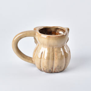 Taza Híbrida de Cerámica con Diseño de Búho y Calabaza, 16oz, con Esmalte Reactivo, para Cerveza, Café, Té, Vajilla Creativa con Diseño de Animales para Halloween, Apta para Lavavajillas - Product Image 3