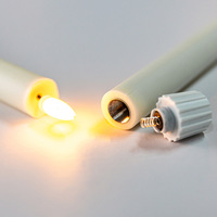 Décor de mariage 3d vraie flamme conique scintillante dîner à piles électrique LED bougies sans flamme avec télécommande