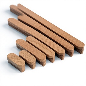 Ensemble de poignées de meubles en bois, design moderne rond, faites à la main, légères, décoration d'armoires de cuisine, durables, utilisation intérieure/extérieure - Product Image 5