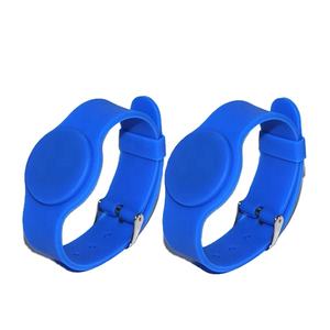 Pulseras de silicona RFID T5577 de 13,56 MHz con código QR, logotipo personalizado, pulseras de pago impermeables ajustables - Product Image 6