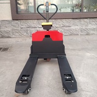 Transpalette électrique avec balance et imprimante en option Transpalette électrique alimenté par batterie au lithium de 2 tonnes