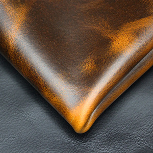 Bright Oil Wax Da Bò Lớp Trên Cùng Sofa Da 2.0Mm Retro Thay Đổi Màu Sắc Crazy Horse Da Vải Chất Liệu Bọc - Product Image 5