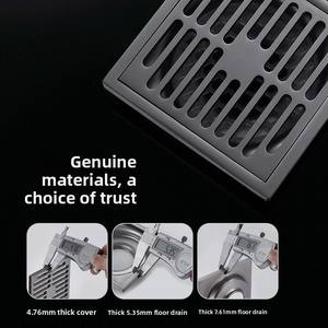 فلتر مضاد للروائح من الفولاذ المقاوم للصدأ 304 من أويوانفا، مصفاة أرضية ثنائية الاستخدام لغسالة الملابس والحمام والمرحاض - Product Image 2