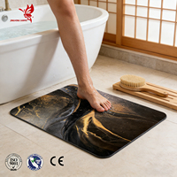 Fabrikpreis 39x60cm Diatomeenerde Rutschfeste Badematte Wasserabsorbierende Steinmatte Anpassbares Logo für Zuhause Hotel Spa Großhandel