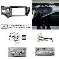 Kit spécial d'intégration pour autoradio Android avec écran, lecteur DVD, cadre de tableau de bord et câble pour Toyota Prius C Aqua