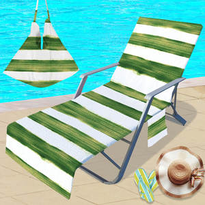 Serviette de <span class=keywords><strong>piscine</strong></span> Chaise longue housse de chaise de plage serviette en microfibre serviette de plage surdimensionnée personnalisée sans sable avec poches latérales - Product Image 5