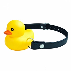 SM Seks <span class=keywords><strong>Gag</strong></span> Topu Aksesuarları Sarı Ördek Esaret Sondajlı Ağız Tıkacı Alternatif Flört Yenilik ve Eğlenceli Kısıtlama Seks Oyuncağı - Product Image 1