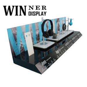 Tùy chỉnh hiện đại thân thiện với môi Máy tính để bàn truy cập đa chức năng L hình dạng Acrylic loa không dây tai nghe kệ trưng bày - Product Image 4