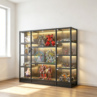 Vitrine à bijoux en verre trempé de luxe léger pour magasin de détail et centre commercial