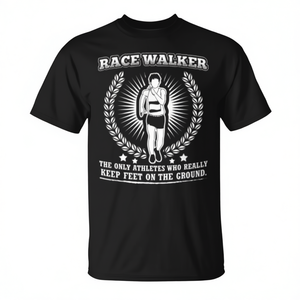T-shirt Race Walker : L'athlète qui garde ses pieds au sol - Product Image 2