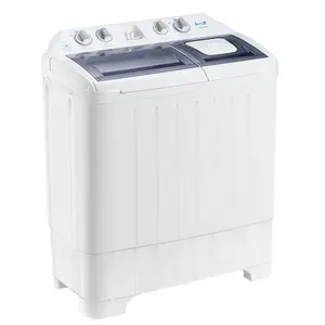 2022 Baru 6.8Kg Mesin Cuci Pakaian Bak Kembar Memuat Atas Mesin Cuci Semi Otomatis dengan Mesin Cuci dan Pengering