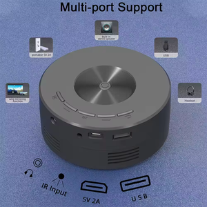 Plug-and-Play Portable <b>Projector</b> Built-In <b>Speakers</b> Wired Phone Mirroring Mini <b>Projector</b> Battery-Powered Compact 1080P for - Product Image 5