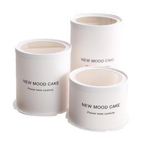 Wholesale Custom Luxury Round Cake <strong>Box</strong> Hot Sale White Cardboard Cake <strong>Box</strong> <strong>Weeding</strong> Tall Cake <strong>Box</strong> with Transparent clear Lid - Product Image 1