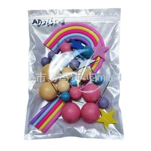 Adornos de Arco de Goma Suave con Diseño de Arcoíris de Dibujos Animados, 21 Piezas, Decoración de Pasteles de Colores, Estilo Cyber, Color Macaron - Product Image 5