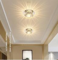 Plafonnier moderne en métal et verre JYLIGHTING, certifié CE, pour salon, chambre, hôtel, lumière chaude 3W, 10*3.5CM, encastré décoratif