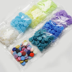 Granulés de cire à cacheter en forme de fleur, couleurs mélangées, 50 pièces par sachet, pour artisanat et décoration - Product Image 5