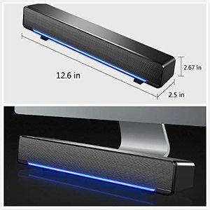 V-196 SADA 3.5Mm Loa Thanh Âm Thanh Hỗ Trợ USB AUX Cho Máy Tính Để Bàn Máy Tính Xách Tay - Product Image 2
