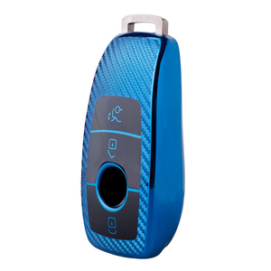 Sợi carbon mềm TPU chìa khóa xe trường hợp bìa Shell cho Mercedes Benz <span class=keywords><strong>MAYBACH</strong></span> c200l s450l lớp vòng chìa khóa Keychain Túi chìa khóa xe - Product Image 1