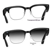 Lunettes intelligentes W630T avec caméra 8 millions de pixels, connexion Wi-Fi, enregistrement vidéo et audio, reconnaissance d'objets par IA, anti-lumière bleue, commande tactile