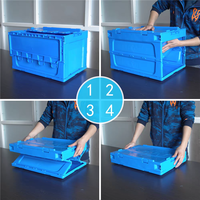 Caisse pliante en plastique ventilée, durable et écologique – Caisse de transport agricole réutilisable et empilable pour le stockage – Offre spéciale