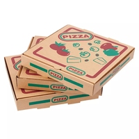 Fabrik-Großhandel Maßgefertigte Pizzakartons 12 Zoll 3-Schichten Individuelles Logo Wellpappe-Pizzakarton