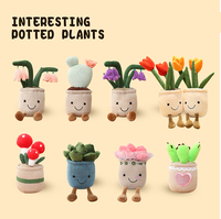 Peluche créative en forme de tulipe en pot, fleur et ours simulés, en coton PP, tailles 25cm/35cm pour la décoration intérieure