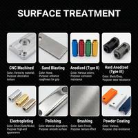 Pièces usinées CNC en aluminium 6061 gris mat anodisé sur mesure pour le matériel interne des boîtiers d'ordinateur et les supports de montage SSD