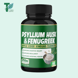 OEM/ODM Private Label Psyllium Husk & Fenugreek капсулы диетические добавки для здоровья кишечника с яблочным уксусом, куркумой - Product Image 1