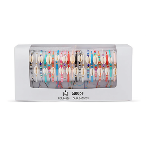 Braccialetti in Argilla Polimerica Multicolore Regolabili alla Moda con Perline, Confezione da 2400 Pezzi - Product Image 2