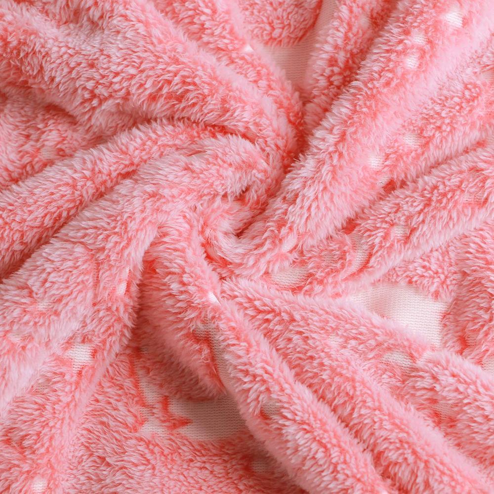 Garçons Filles Tout-petits, super Doux Premium Floue Moelleux En Peluche Fourrure Jeter Lueur dans Le Foncé Jeter Couverture