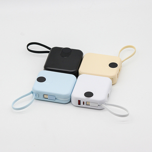 Wholesale PD 22.5W Fast Charging Powerbank with Built-in 2 <b>Cable</b> 10000mAh High Capacity Digital <b>Display</b> Portable Power Bank - Product Image 4