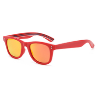 NWO T1728 Lunettes de soleil carrées à monture intégrale, à clous et dégradé, protection UV400, style rétro, branches à rayures originales, unisexe